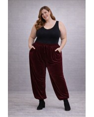Pantalón Bombacho de Terciopelo - Elegancia y Confort