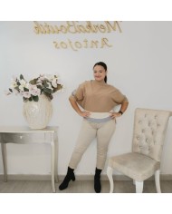 Jersey Punto Fino Ribetes Contraste | Manga 3/4 Gris y Más Colores | Estilo Preppy