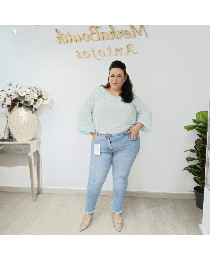 Vaquero Pitillo Brillo 2287 – Estilo y Elegancia