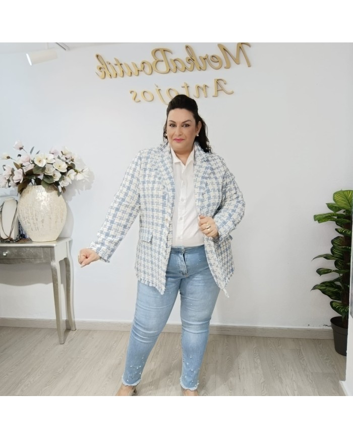 Chaqueta Pata de Gallo Patricia - Estilo y Elegancia