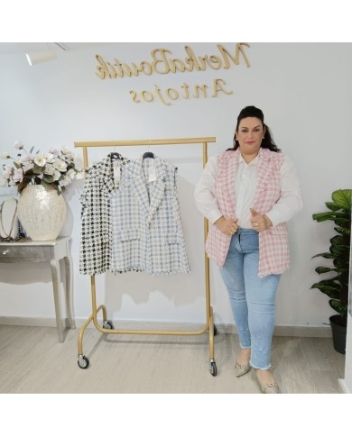 Chaleco Pata de Gallo Patricia | Elegancia Atemporal para Cualquier Ocasión
