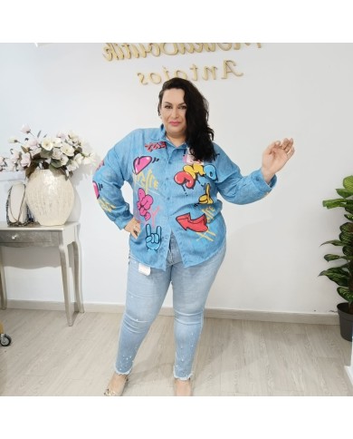 Camisa de Lino Emoticonos - Estilo y Comodidad