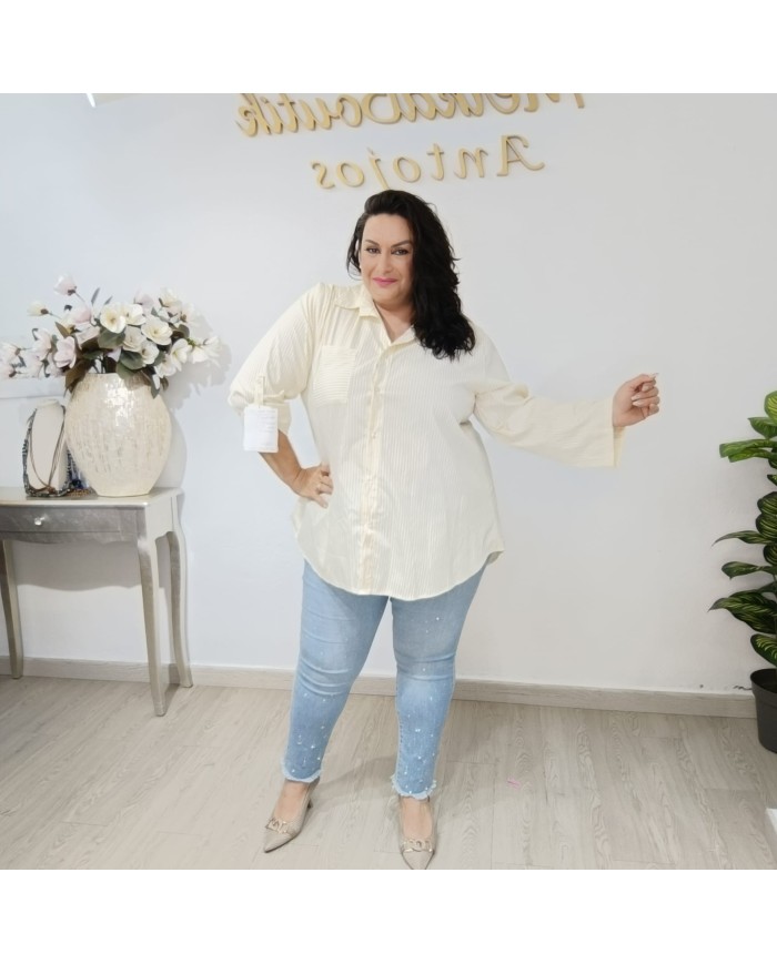 Camisa Rayas Pipi - Estilo Clásico y Elegancia