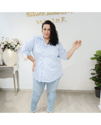 Camisa Rayas Pipi - Estilo Clásico y Elegancia