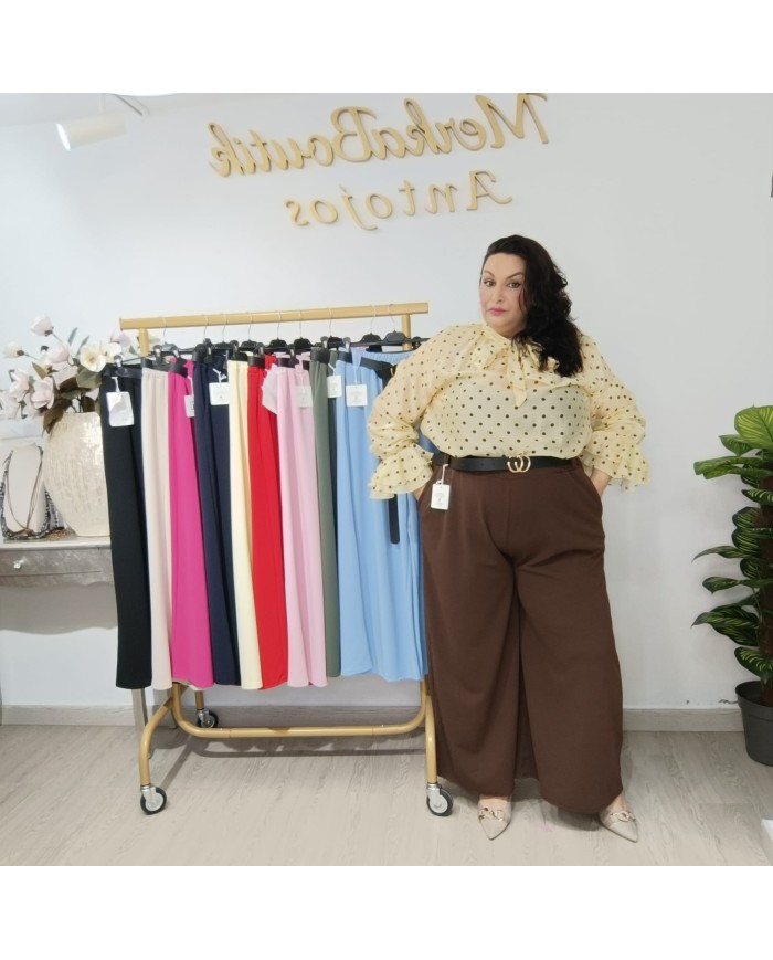 Pantalón Crepe Pata Ancha Esther - Estilo y Comodidad