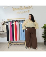 Pantalón Crepe Pata Ancha Esther - Estilo y Comodidad