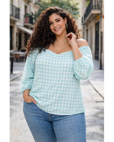 BLUSA GASA ROMBO  - Estilo y Comodidad para el Verano