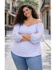 BLUSA GASA ROMBO  - Estilo y Comodidad para el Verano