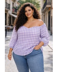 BLUSA GASA ROMBO  - Estilo y Comodidad para el Verano