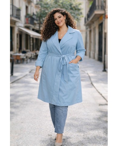 Gabardina Larga de Antelina - Elegancia y Confort en una Prenda Atemporal