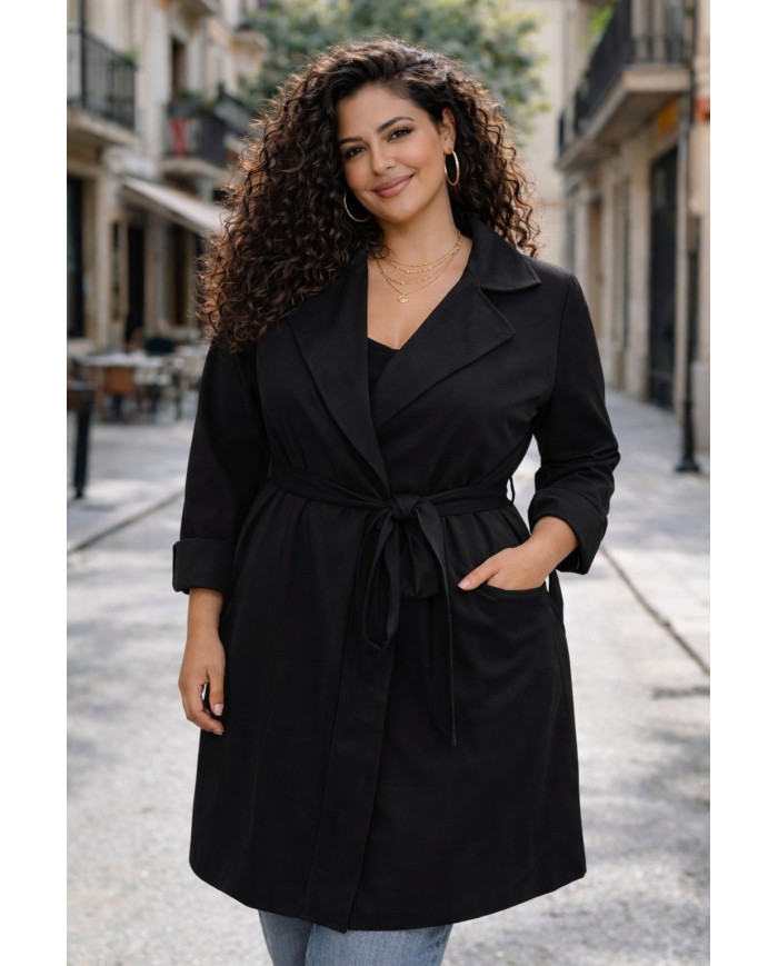 Gabardina Larga de Antelina - Elegancia y Confort en una Prenda Atemporal