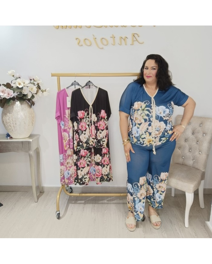 Conjunto Floral - Elegancia y Comodidad en un Solo Diseño