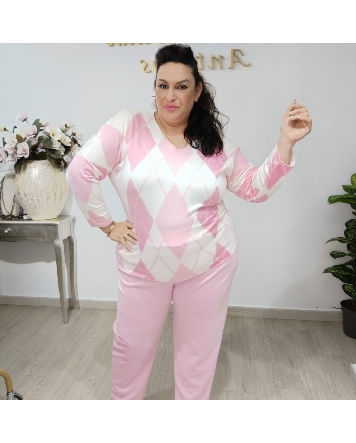 Jersey Angorina Rombos - Elegancia y Confort para el Invierno