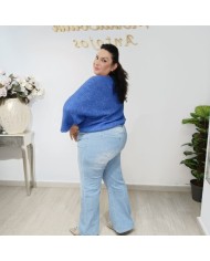 Vaquero Cremallera Cruzada Pata Ancha 077 - Estilo y Comodidad