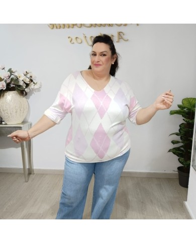 Jersey Angorina Rombos - Elegancia y Confort para el Invierno