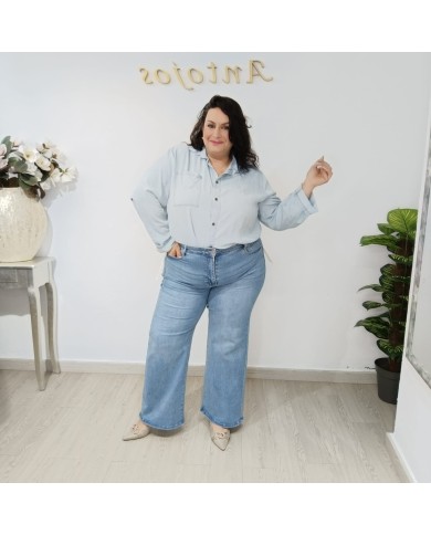 Compra Pantalón Vaquero pata ancha Tania 450 - Estilo y Comodidad