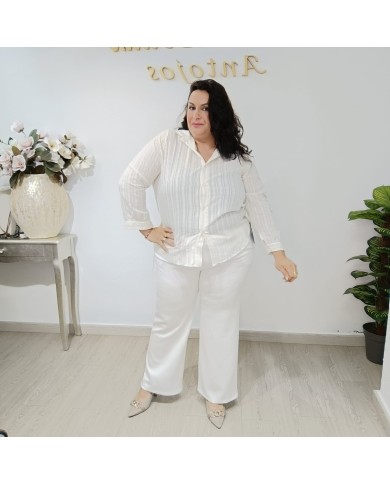 Camisa de Rayas Vainica - Estilo y Comodidad