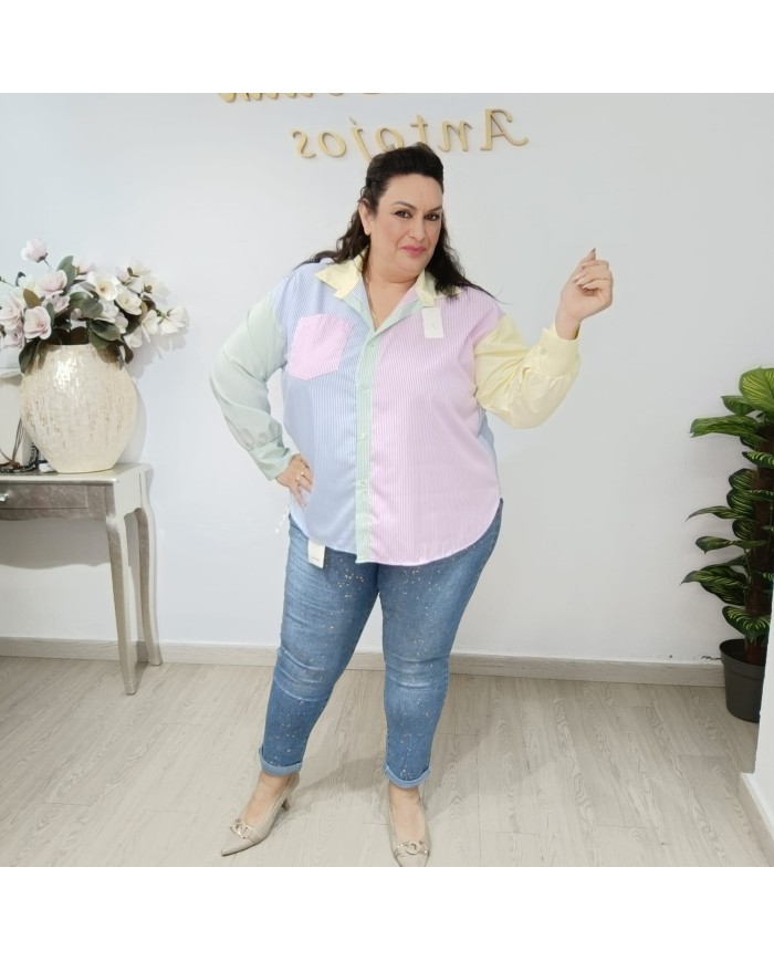 Camisa Rayas TRICOLOR- Estilo y Versatilidad para Cada Ocasión