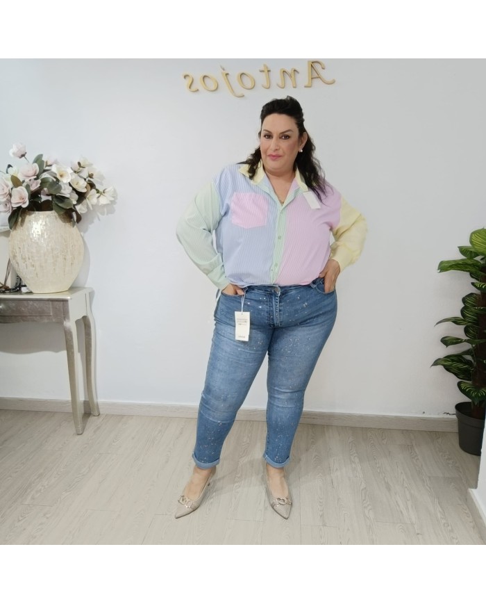 Pantalón Vaquero Pitillo Nerea 022 - Estilo y Comodidad en Colores