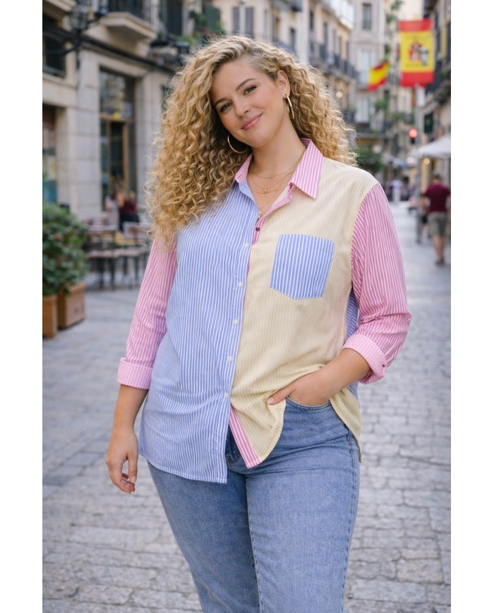 Compra Camisa Tricolor Mini - Estilo y Elegancia | Tienda Online