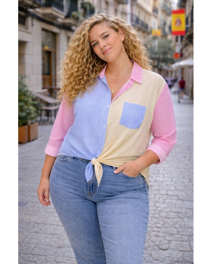 Compra Camisa Tricolor Mini - Estilo y Elegancia | Tienda Online