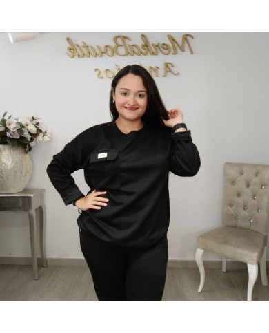 Sudadera Oversize con Bolsillo Solapa y Jareta | Marrón Chocolate y Más Colores