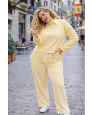 Conjunto para Mujer "Argelina" - Cuello y Bajera Elegante