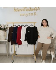 Sudadera Oversize con Bolsillo Solapa y Jareta | Marrón Chocolate y Más Colores