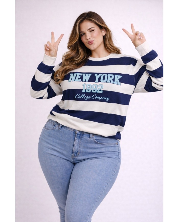 Sudadera Marinera New York - Estilo y Comodidad