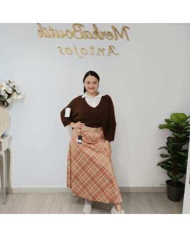 Falda Cuadros Antelina Aldea - Elegancia y Estilo Atemporal