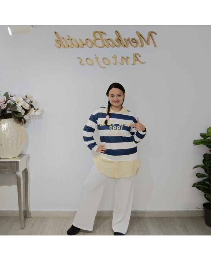 Sudadera Marinera New York - Estilo y Comodidad