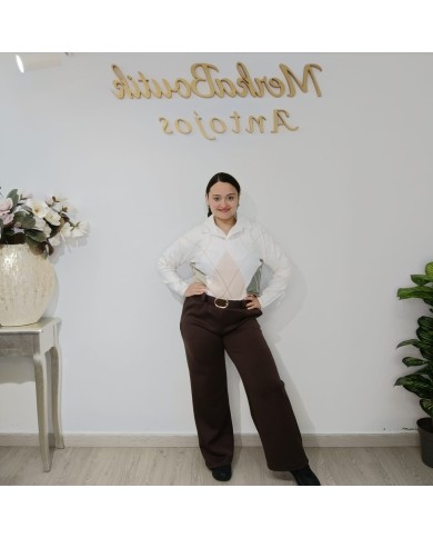 Pantalón Pata Ancha Carla - Estilo y Comodidad en Moda Femenina