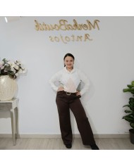 Pantalón Pata Ancha Carla - Estilo y Comodidad en Moda Femenina