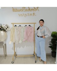 Blusa Giralda Mini de gasa lunares talla única 42-48