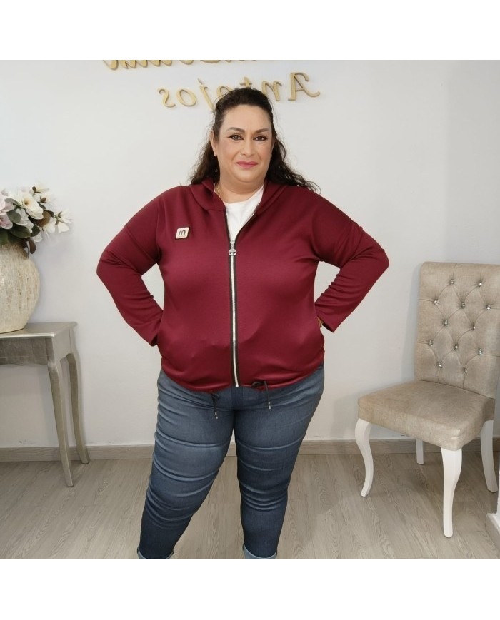 Sudadera Cremallera Oversize con Capucha | Bajo Ajustable | Beige y Más Colores