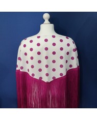 Mantón Flamenca Sara Lunar - Autenticidad y Estilo Flamenco