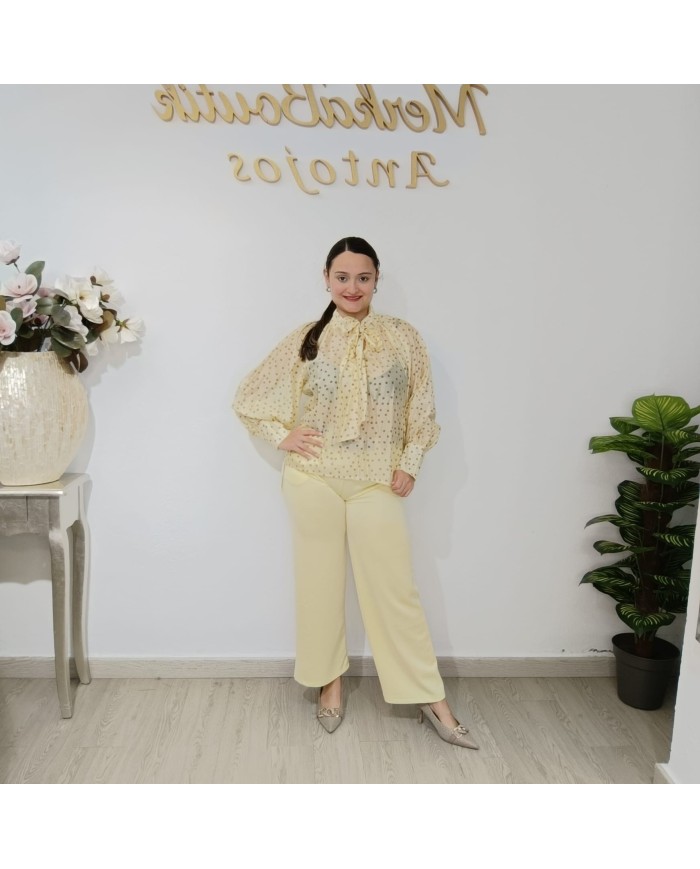 Pantalón Pata Ancha Carla - Estilo y Comodidad en Moda Femenina