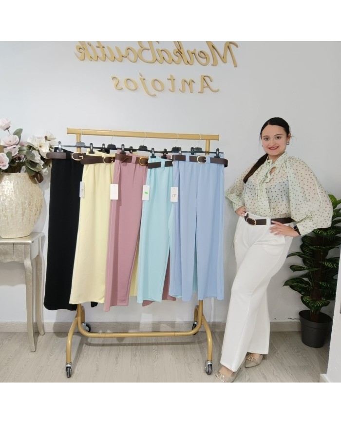 Pantalón Pata Ancha Carla - Estilo y Comodidad en Moda Femenina