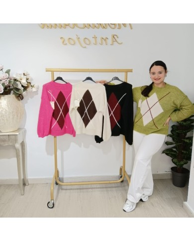 Jersey de Lana Angorina Rombo Daniela - Moda y Confort