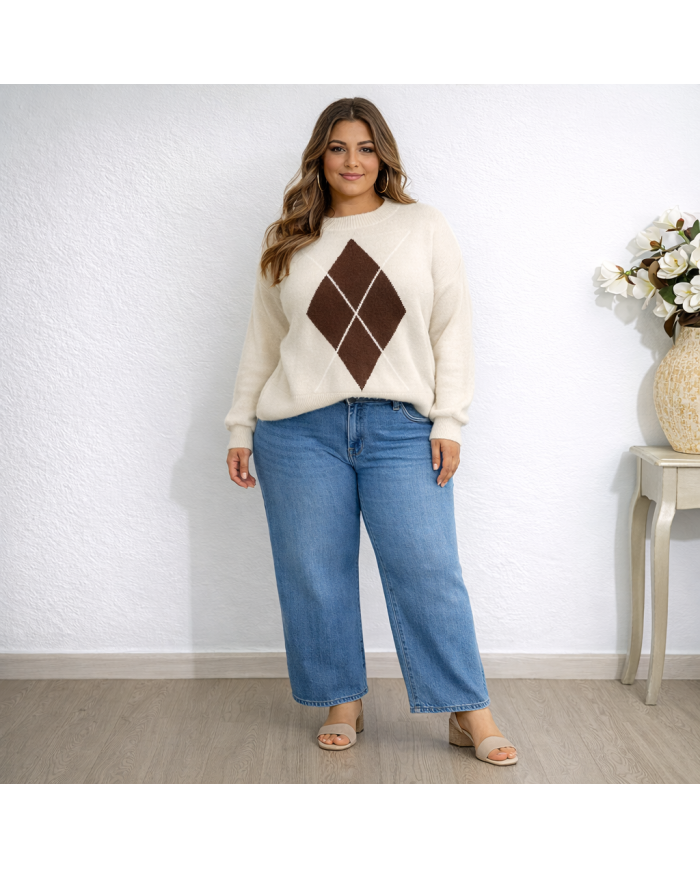 Jersey de Lana Angorina Rombo Daniela - Moda y Confort