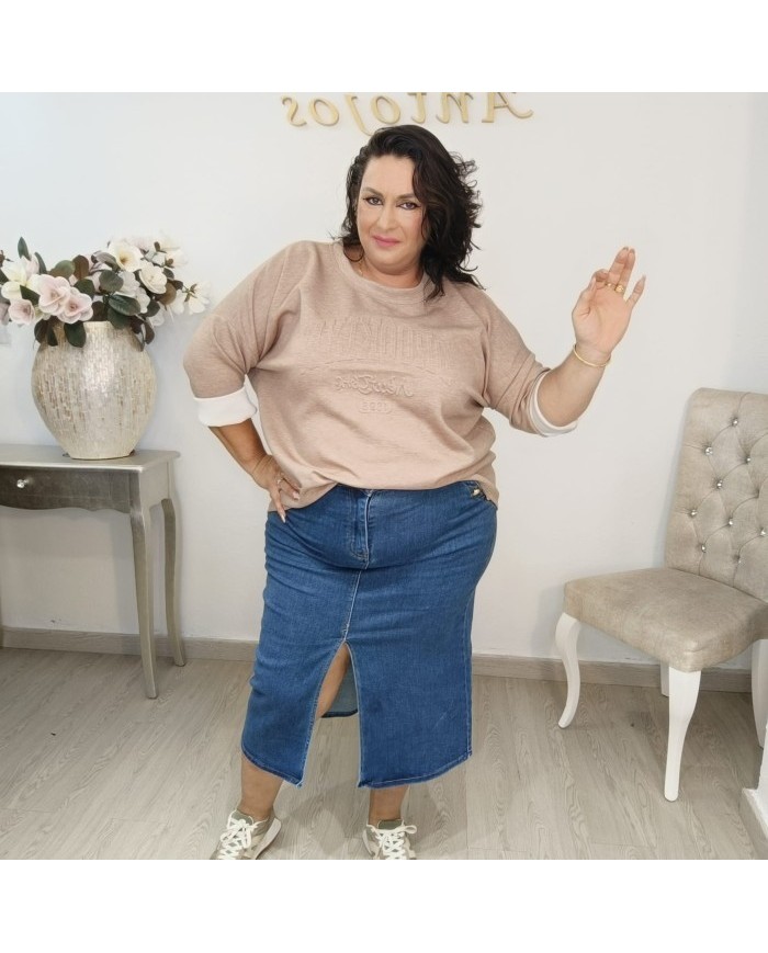 Sudadera Oversize Letras Relieve 3D | Burdeos y Más Colores | Estilo Vintage