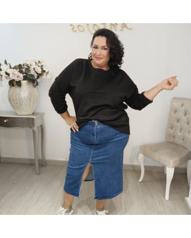 Sudadera Oversize Letras Relieve 3D | Burdeos y Más Colores | Estilo Vintage