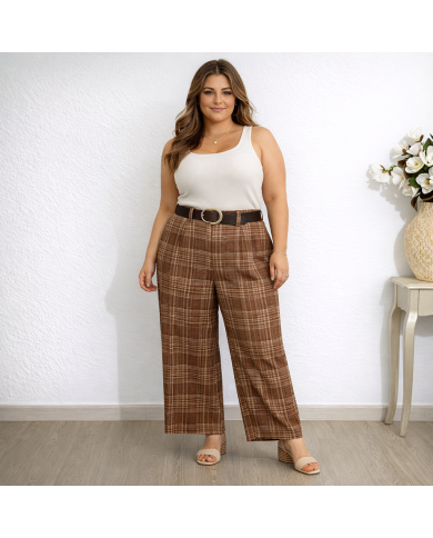 Pantalón Cuadro Viscosa Boom - Estilo y Comodidad en Cada Paso