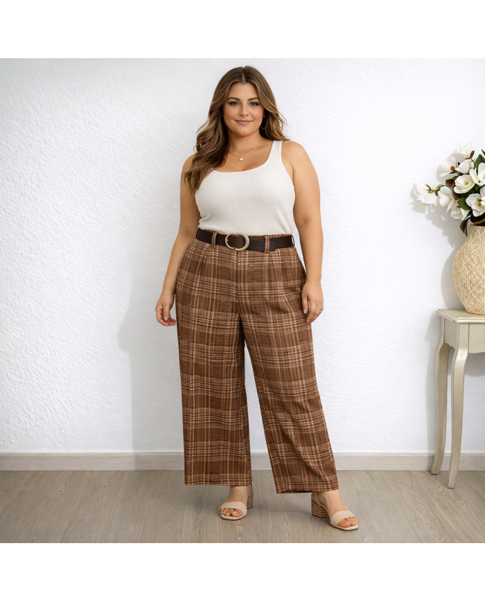 Pantalón Cuadro Viscosa Boom - Estilo y Comodidad en Cada Paso