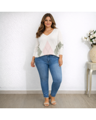 Jersey Angorina Pico Rombo | Elegancia y Confort