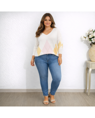 Jersey Angorina Pico Rombo | Elegancia y Confort