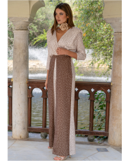 Mono Carol Elegante para Eventos – Escote Cruzado y Hombreras