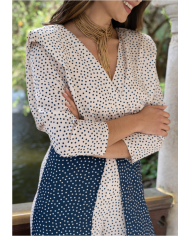 Mono Carol Elegante para Eventos – Escote Cruzado y Hombreras