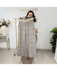 Pantalón Cuadro Pata Ancha Daniela | Elegancia y Estilo