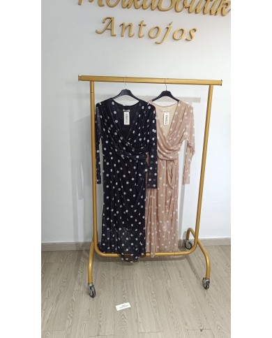 Vestido Gasa Lunar Lucía | Elegancia y Estilo en Moda Femenina